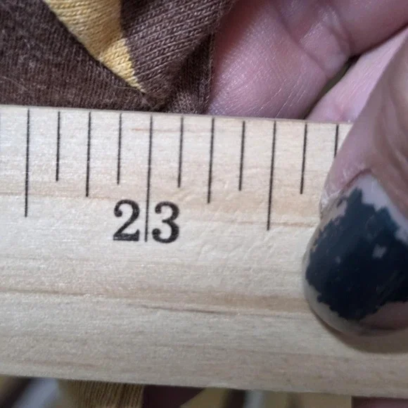 Odo Polo Shirt Mens Large Brown Striped Short Sleeve Collared Cotton Blend - Picture 6 of 7